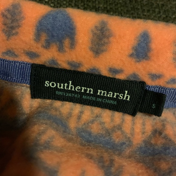 Southern Marsh Patterned Quarter Zip - Picture 3 of 3